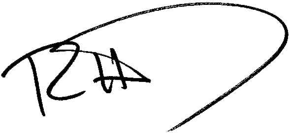 Rob&rsquo;s signature